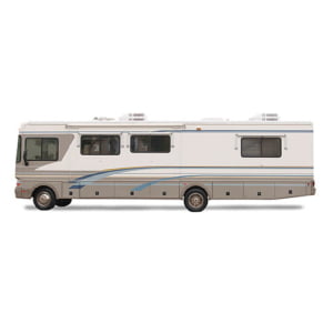 RV suitable for storage in a 12x40 Open Air Storage Unit