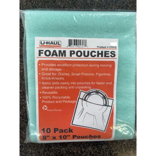 8x10 Cushion Foam Pouches - FRITTS Storage & Package